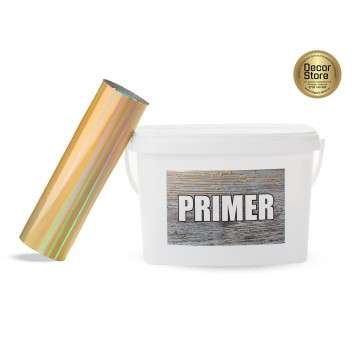Kit foița de transfer Multicolor Aurie 25 mp + Adeziv 2 kg