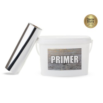 Kit foița de transfer Argintie 25 mp + Adeziv 2 kg