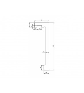 Galerie LED Albă Polimer Dur, DUROTEC LK02