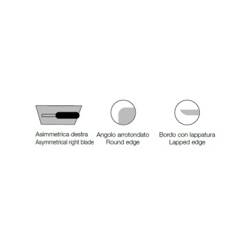 Gletiera Pavan Ancora, din inox, art 844/A, dimensiuni 240 x 110 x 0.6 mm